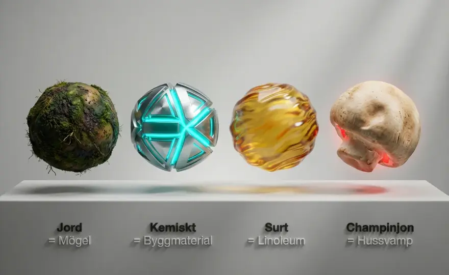 Hur luktar hussvamp? Så känner du igen doften i huset