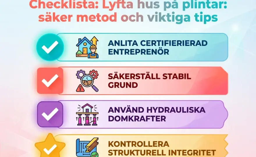 Huslyft med domkraft - när det fungerar och vad som krävs