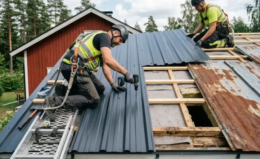 Gammalt plåttak - när räcker reparation och när behövs byte?