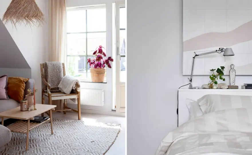 Inspiration för litet sovrum - så får du rummet att kännas större